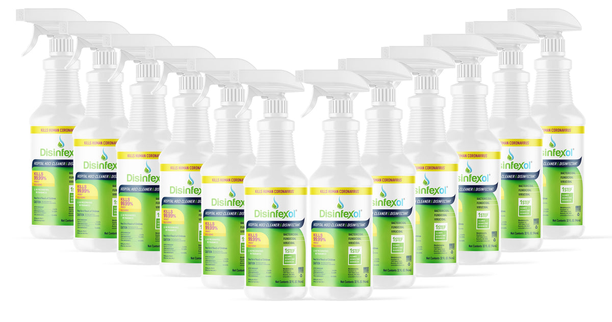 Disinfexol HOCl Disinfectant Cleaning Spray - 1 Case of (12) 32 Ounce Bottles