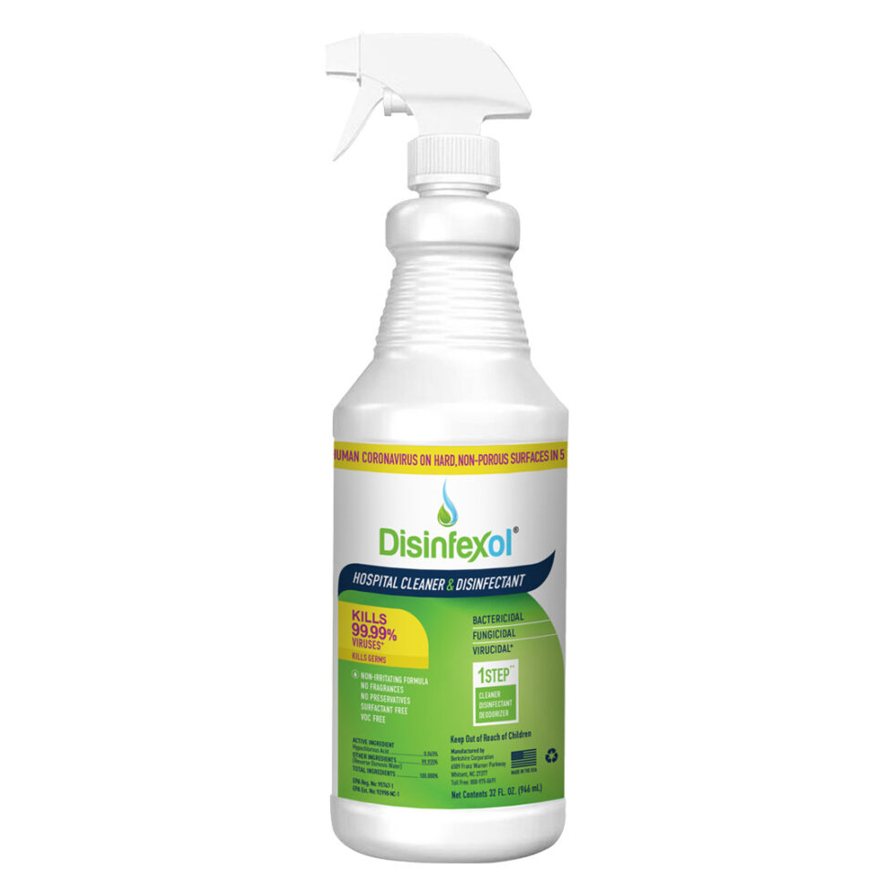 Disinfexol HOCl Disinfectant Cleaning Spray - 32 Ounce Bottle (Case)